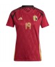 Günstige Belgien Johan Bakayoko #19 Heimtrikot Damen EM 2024 Kurzarm